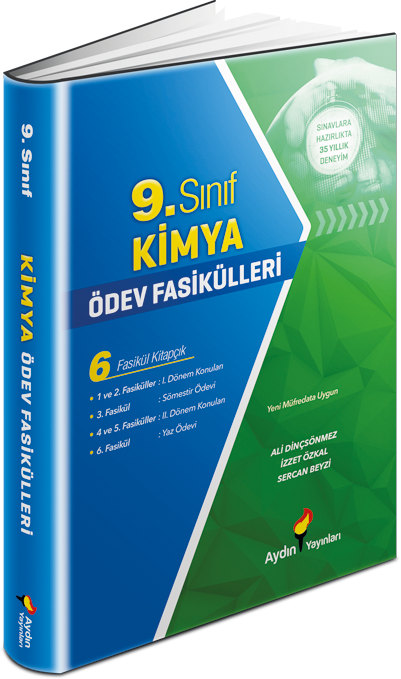 9.Sınıf Kimya Ödev Fasikülleri Aydın Yayınları