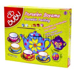 BU-BU PORSELEN BOYAMA ÇAY KEYFİ SETİ 2 (70463)