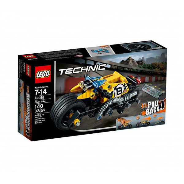 LMT42058 TECH-AKROBASİ MOTORSİKLETİ /Technic 7-14 yaş LEGO 140pcs