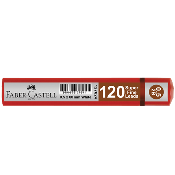 FABER MİN GRİP 0,5 2B 60mm 120 Lİ KIRMIZI