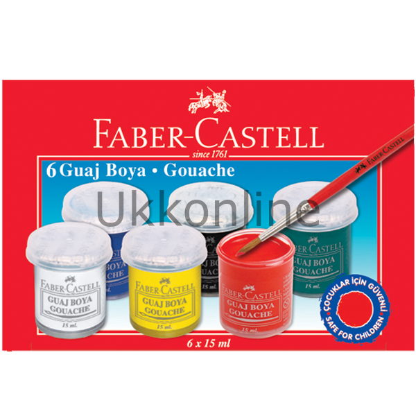FABER GUAJ BOYA 6 RENK ŞİŞE