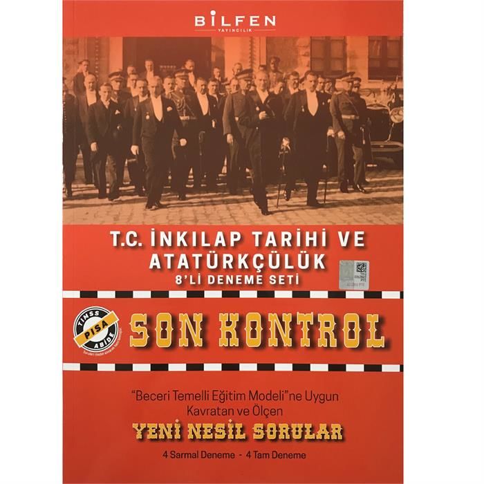 8.SINIF T.C. İNKILAP TARİHİ VE ATATÜRKÇÜLÜK SON KONTROL 8'Lİ DENEME