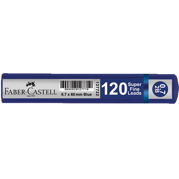 FABER MİN GRİP 0,7 2B 60mm 120 Lİ MAVİ