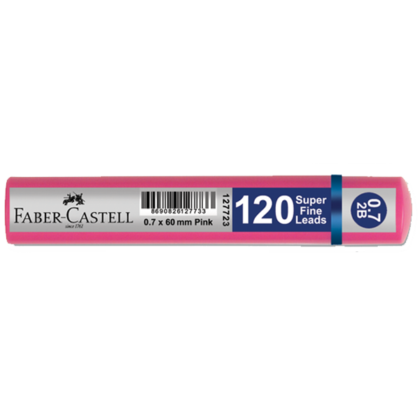 FABER MİN GRİP 0,7 2B 60mm 120 Lİ PEMBE