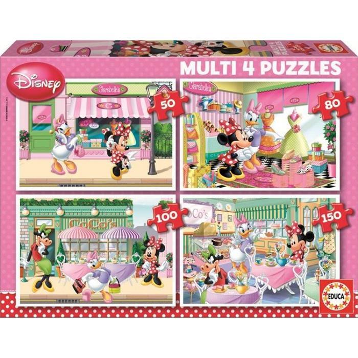 EDUCA COCUK 4 IN 1 PUZZLE 15614 DISNEY MINNIE