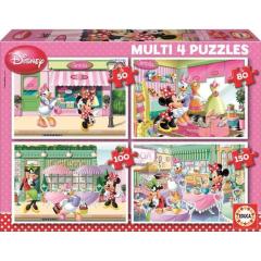 EDUCA COCUK 4 IN 1 PUZZLE 15614 DISNEY MINNIE