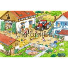 RAVENSBURGER COCUK 2x24 PUZZLE 091959 CIFTLIKTE BIRG