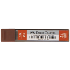 FABER MİN SÜPER FİNE 0,5mm 2B 75mm 24 MİN