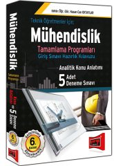 Mühendislik Tamamlama Programları Analitik Konu Anlatımlı 5 Adet Deneme Sınavı Yargı Yayınları