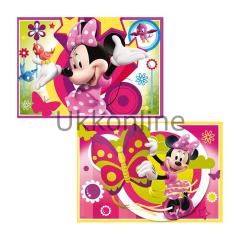 RAVENSBURGER COCUK 2x24 PUZZLE 090471 MINNIE ILE BIR