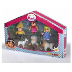 6758 HEIDI 4LÜ FİGÜR ve 2 HAYVAN SET /Adel 1017712780000