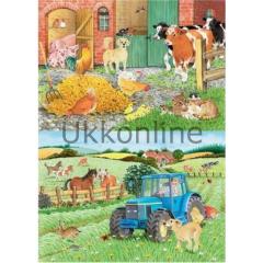 RAVENSBURGER COCUK 2x24 PUZZLE 088577 CIFTLIK
