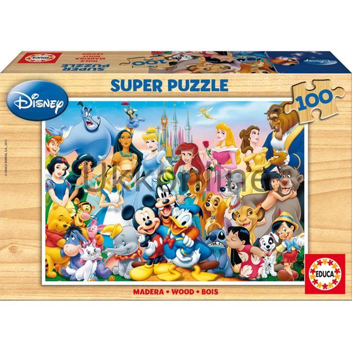 EDUCA COCUK AHSAP 100 PUZZLE 12002 DISNEY HARIKALAR DIYAR