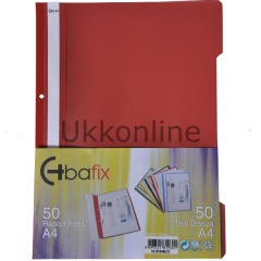 BAFİX TELLİ DOSYA PLS A-4 KIRMIZI