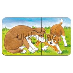 RAVENSBURGER COCUK 2x9 PUZZLE AHSAP 073337 CIFTLIK