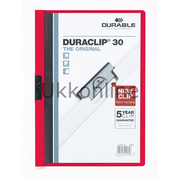 UMUR DURACLİP SIRTTAN SIKIŞTIRMA DOSYA 30Sf KIRMIZ