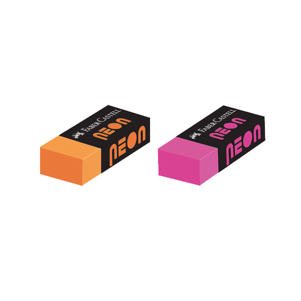 FABER SİLGİ 4 NEON RENK 1 ADET 