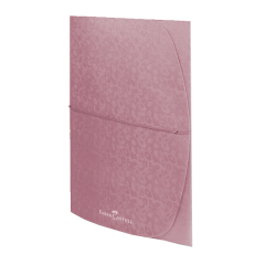 FABER LASTİKLİ DOSYA DESENLİ METALİK PEMBE