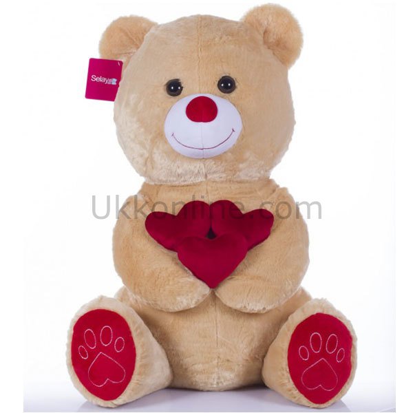 1011K KALPLİ SEVİMLİ AYI 65 CM KAHVERENGİ