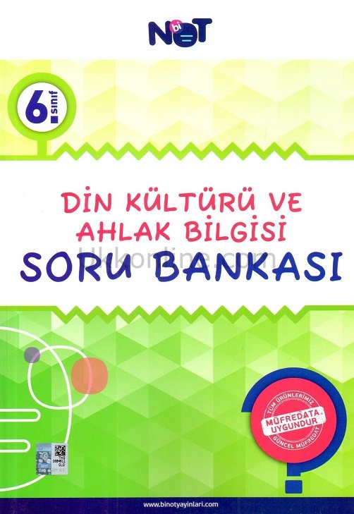 Bi Not Yayınları 6. Sınıf Din Kültürü ve Ahlak Bilgisi Soru Bankası