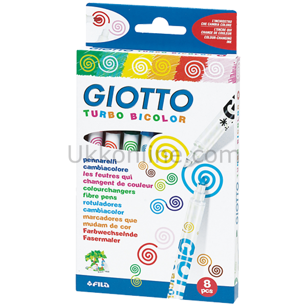 FİLA GİOTTO KEÇELİ KALEM 8 RENK TURBO BİCOLOR
