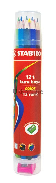 STABILO COLOR 12Lİ KURU BOYA PLASTİK TÜP
