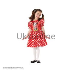 38596 Sun/Kos/M MINNIE KLASİK PUANTİYELİ KOSTÜM /Medium Beden