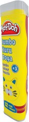 Play Doh 12 Renk Jumbo Üçgen Kuru Boya Tüp (Kalemlikli) Play-Ku006 /