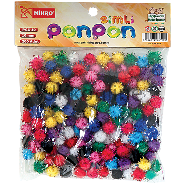MİKRO SİMLİ PONPON 10mm PGC-10