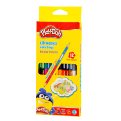 Play-Doh Bicolor Çift Renkli Kuru Boya 12`li (24 Renk)