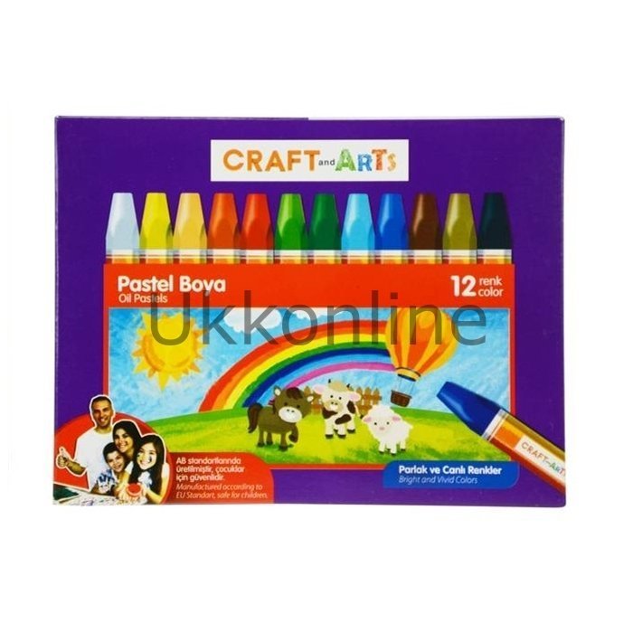 U1812 CRAFT AND ARTS PASTEL BOYA  12Lİ KARTON