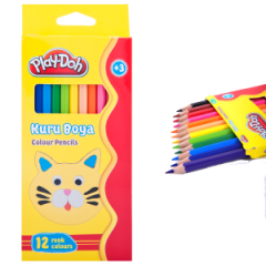 Play-Doh 12 Renk Üçgen Kuru Boya  /