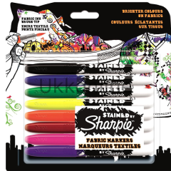 SHARPİE TEKSTİL MARKÖRÜ STAİNED 8 Lİ BLİSTER