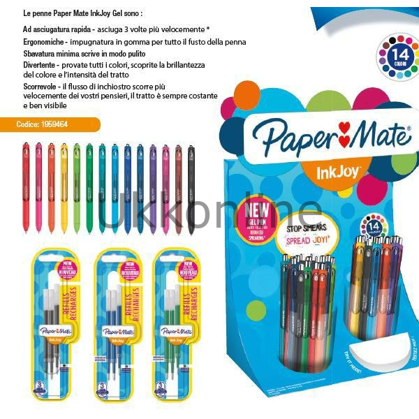PM INKJOY GEL ÜSTTEN BASMALI 60 LI KARIŞIK STAND