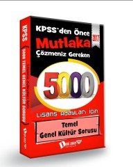 2017 KPSS lisans 5000 genel kültür sorusu Dahi Adam Yayınları