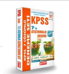 2017 KPSS Genel Kültür Genel Yetenek Atıştırmalık Çözümlü 7 Deneme Teorem Yayıncılık