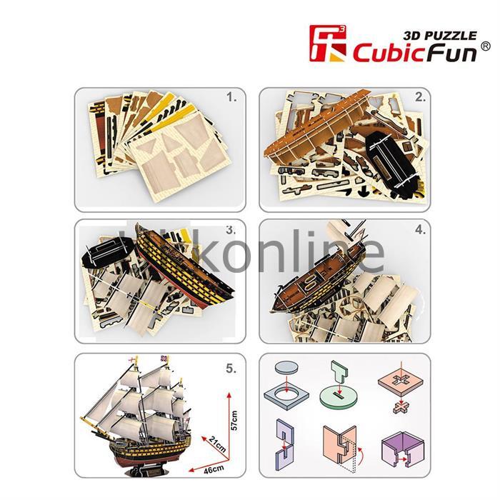 NECO 3D PUZZLE T4019H HMS VICTORY GEMİSİ