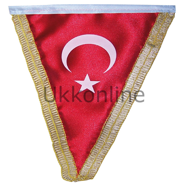 ALSANCAK TÜRK BAYRAĞI 015-22.5 ÜÇGEN SİMLİ