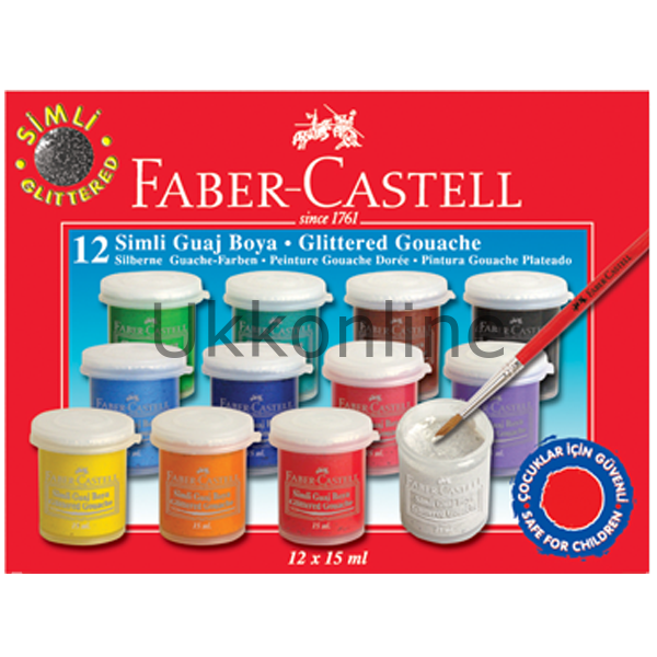 FABER GUAJ BOYA 12 RENK SİMLİ YENİ