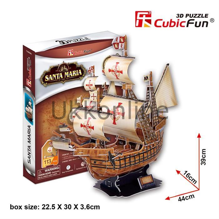NECO 3D PUZZLE  T4008H SANTA MARIA GEMİSİ
