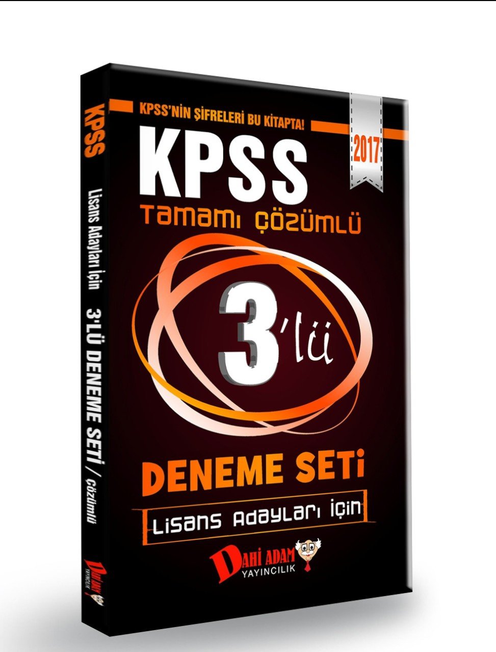 2017 KPSS Genel Yetenek Genel Kültür Tamamı Çözümlü 3 lü Deneme Seti Dahi Adam Yayınları
