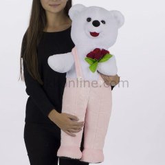 1075P TULUMLU AYI AYAKTA 75CM PEMBE