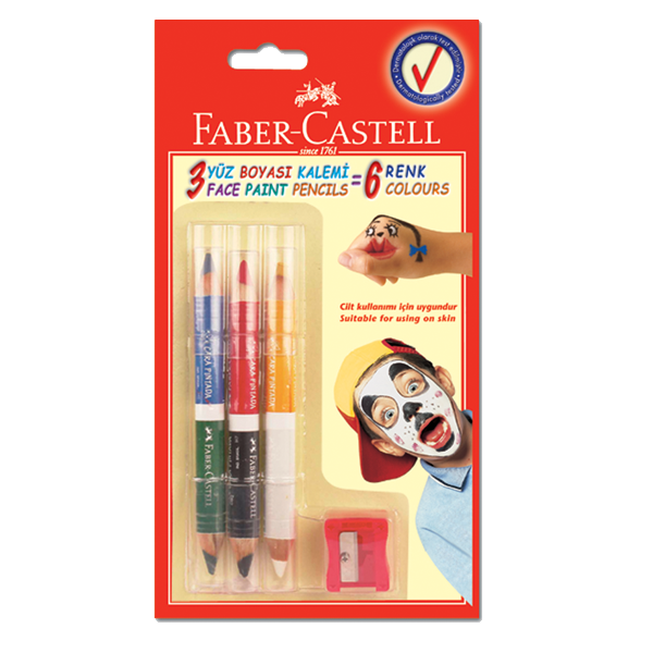 FABER YÜZ BOYASI 6 RENK