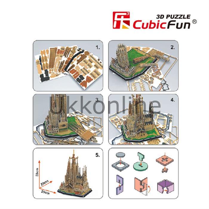 NECO 3D PUZZLE MC153H LA SAG. FAMİLLA KİLİSESİ-İSP.