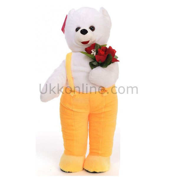1075S TULUMLU AYI AYAKTA 75CM SARI