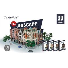 Neco HO4102H 3D Puzzle Corner Savings Bank-İngiltere