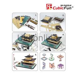 NECO 3D PUZZLE MC138H KİNKAKUCİ TAPINAĞI-JAPONYA
