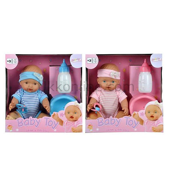 30083 SUN BEBEK SET İŞEYEN/BİBERON/EMZİK/OTUR.30CM.2R.-SLY-