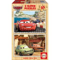 EDUCA COCUK AHSAP 2x25 PUZZLE 14935 ARABALAR 2
