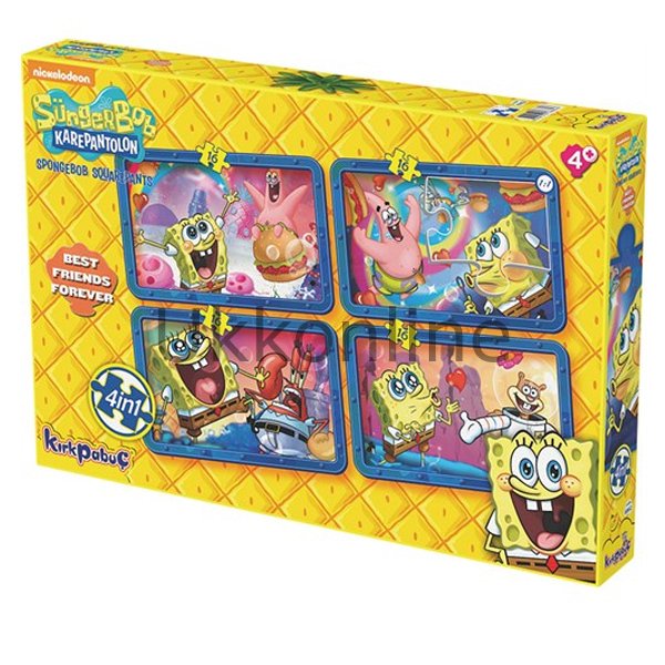 6862 SÜNGERBOB BEST FRIENDS 4 EVER  4x16pcs PUZZLE